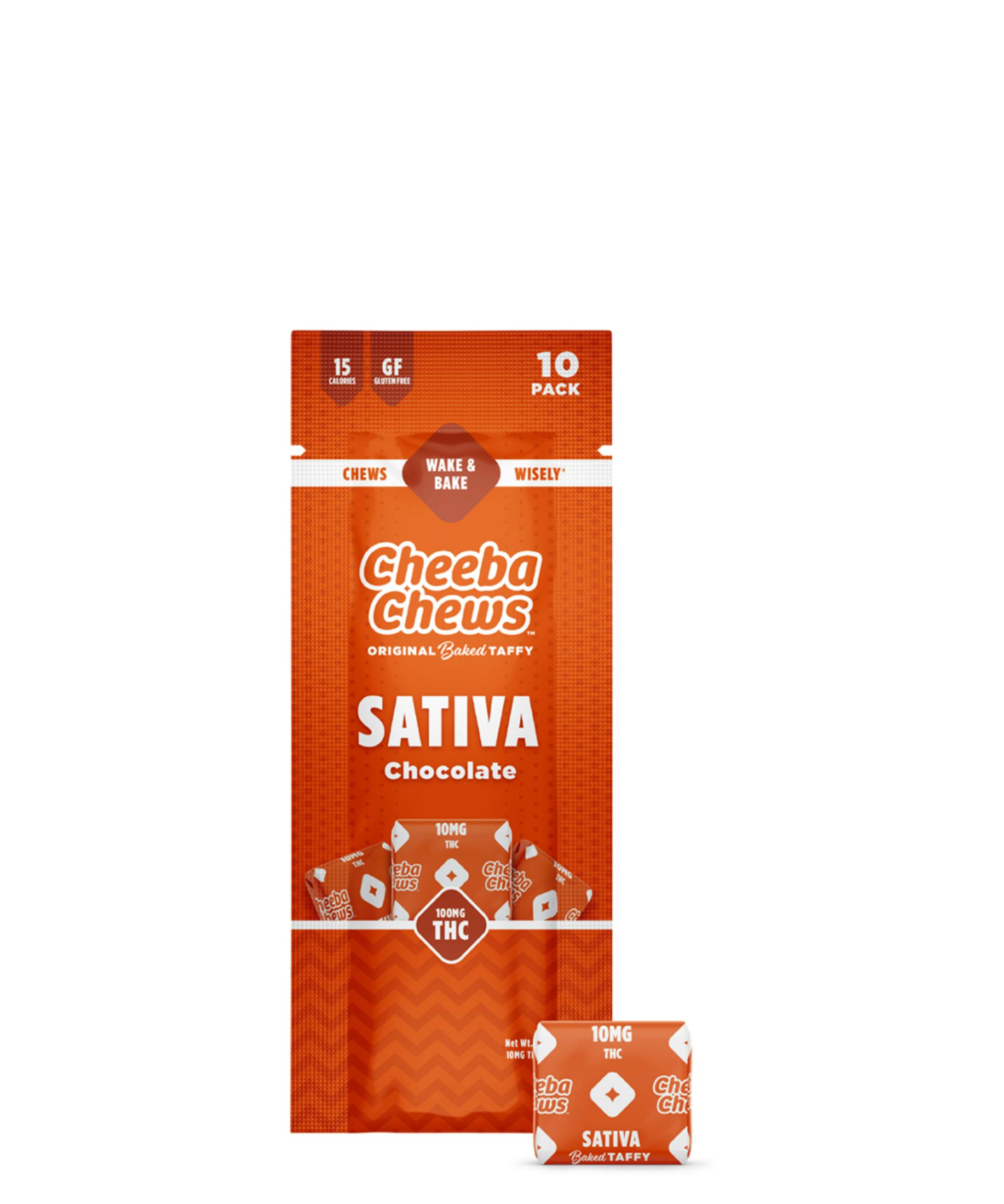 100mg | Cheeba Chews Chocolate (Sativa) | Stash House