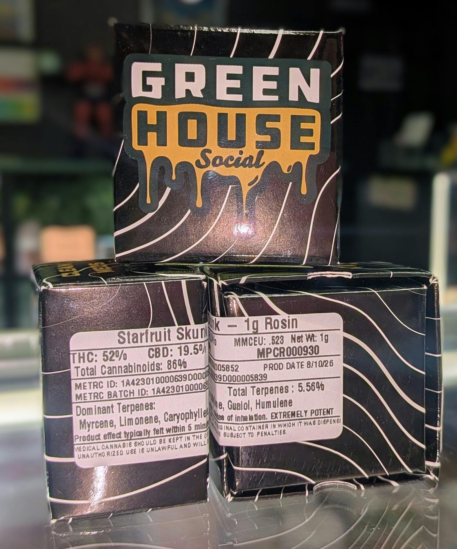 1g Rosin | Starfruit Skunk | GHS