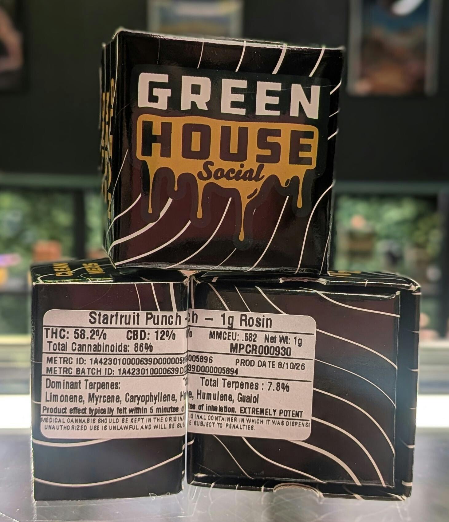 1g Rosin | Starfruit Punch | GHS