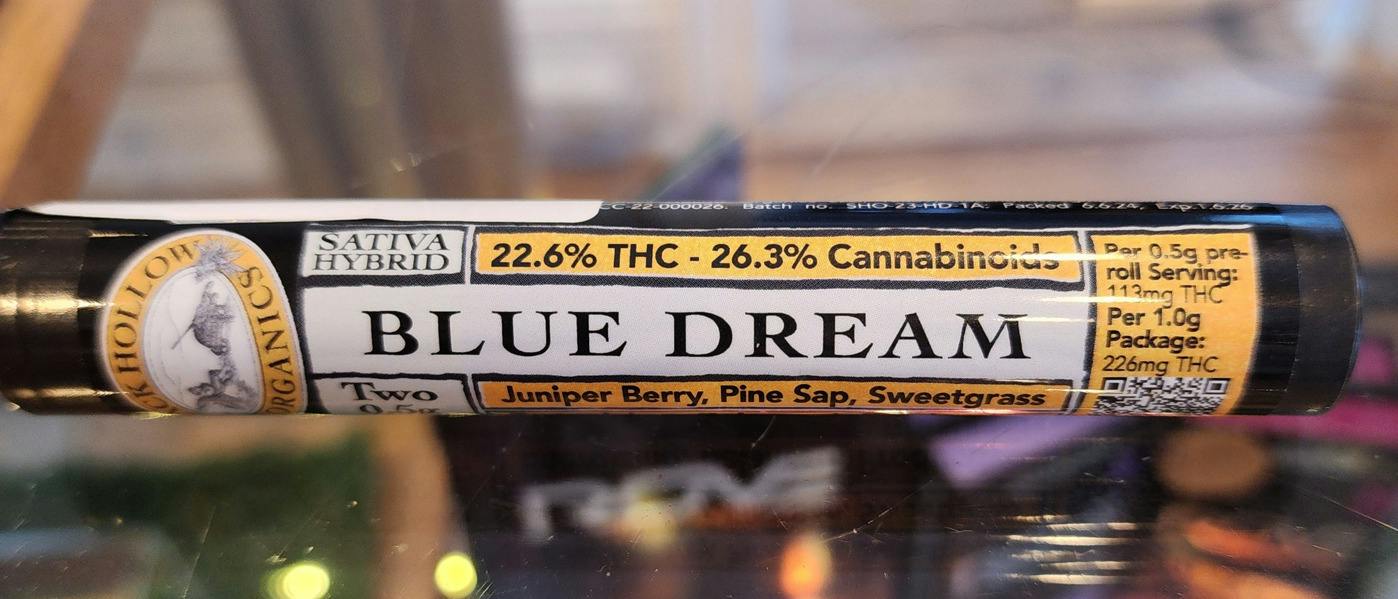 Slack Hollow | Blue Dream (SH) | 2 Pack Pre-Rolls (.5g ea)