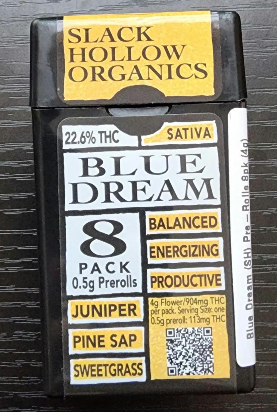 Slack Hollow | Blue Dream (SH) | 8 Pack Pre-Rolls (4g)