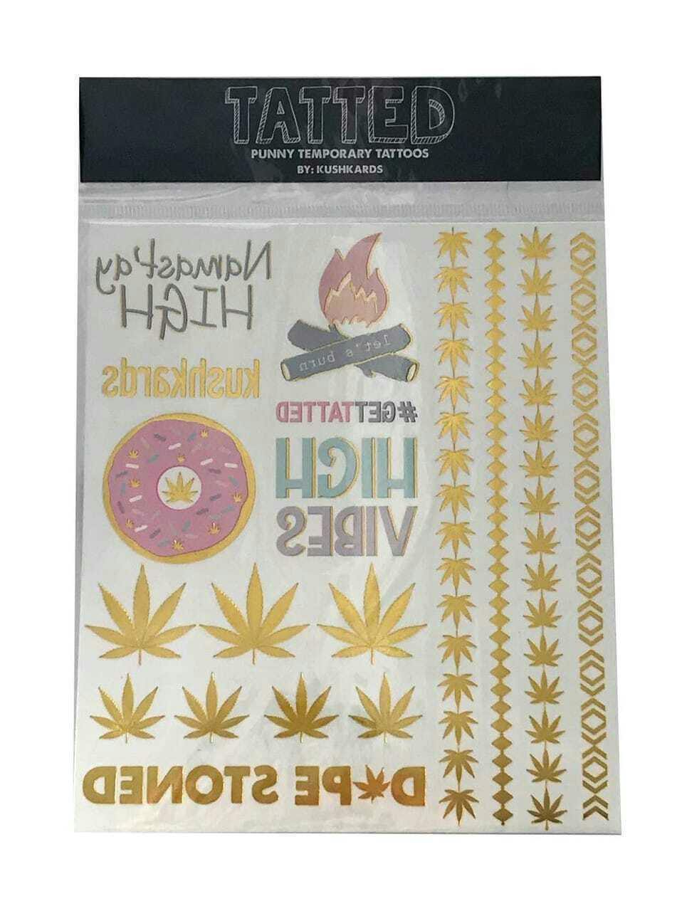 KushKards - Tatted - Punny Temporay Tattoos