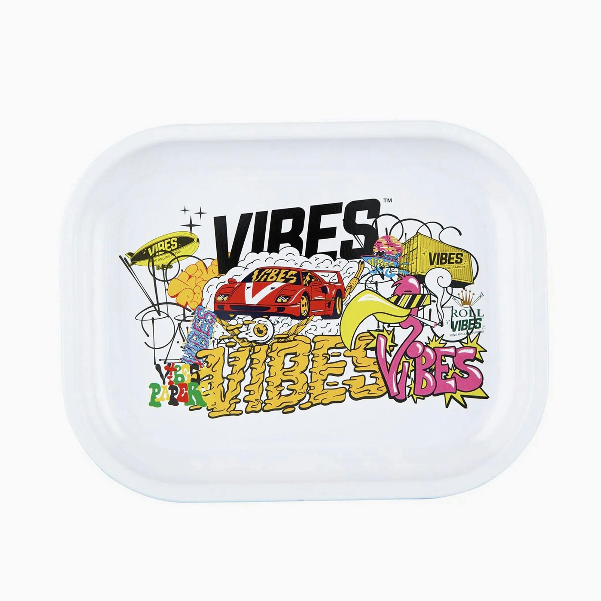 VIBES Collage Rolling Tray - Small