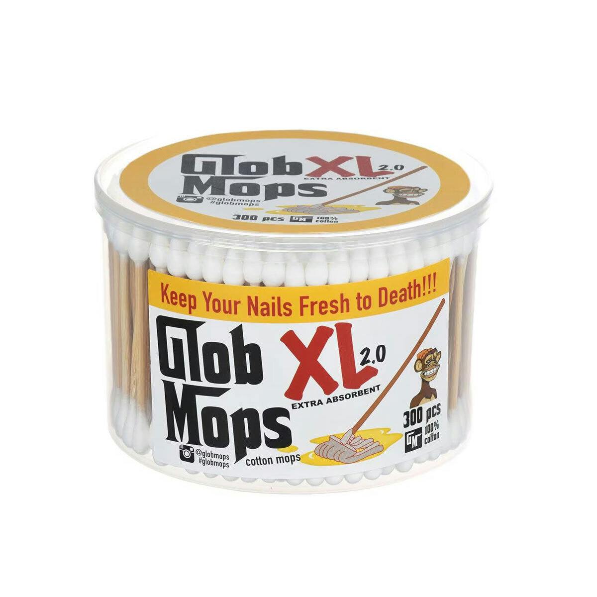 Glob Mops XL 2.0 Dual Tip Cotton Swabs - 300ct