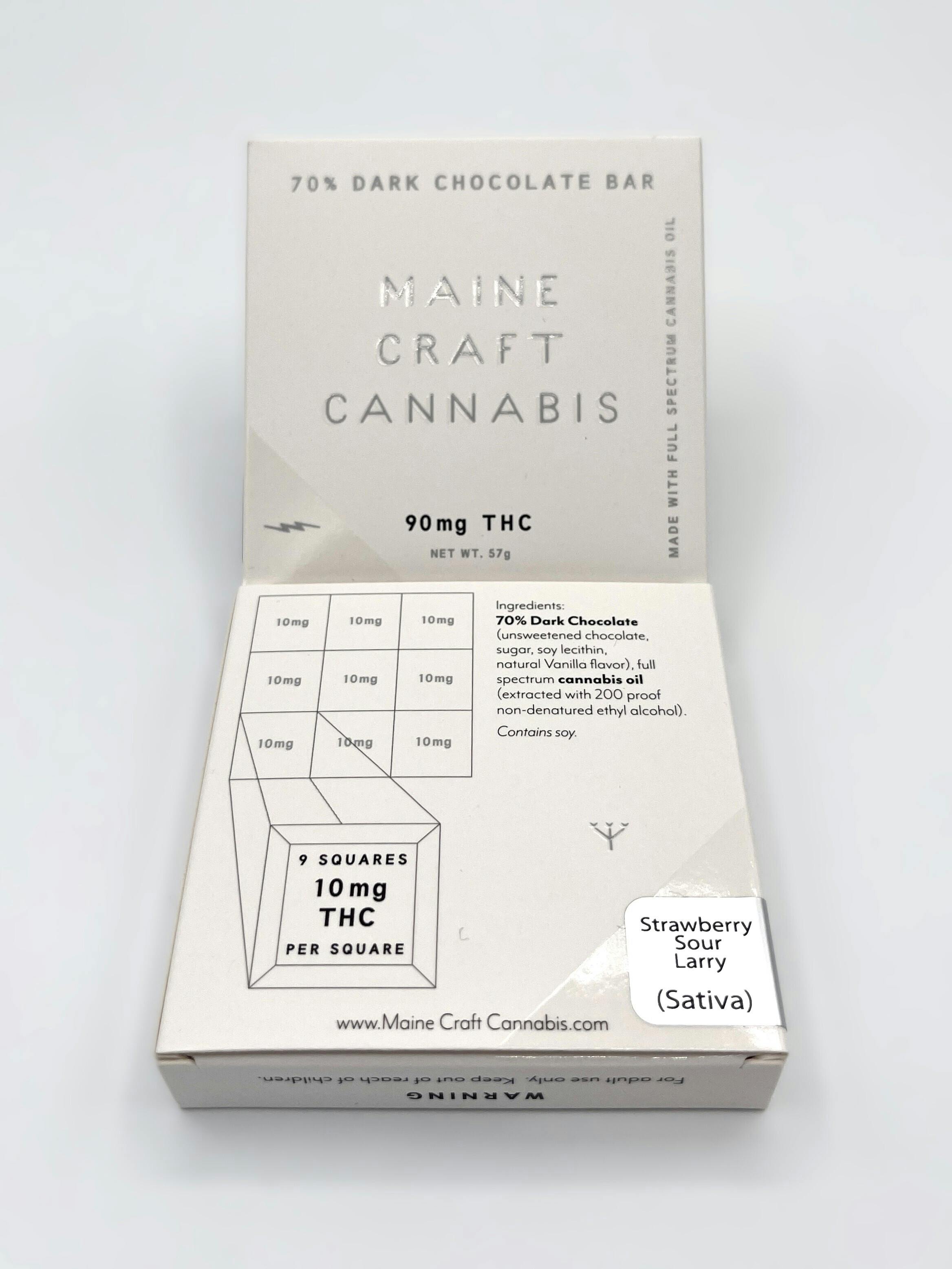 Maine Craft Cannabis - RSO Infused Dark Chocolate Bar (Sativa)