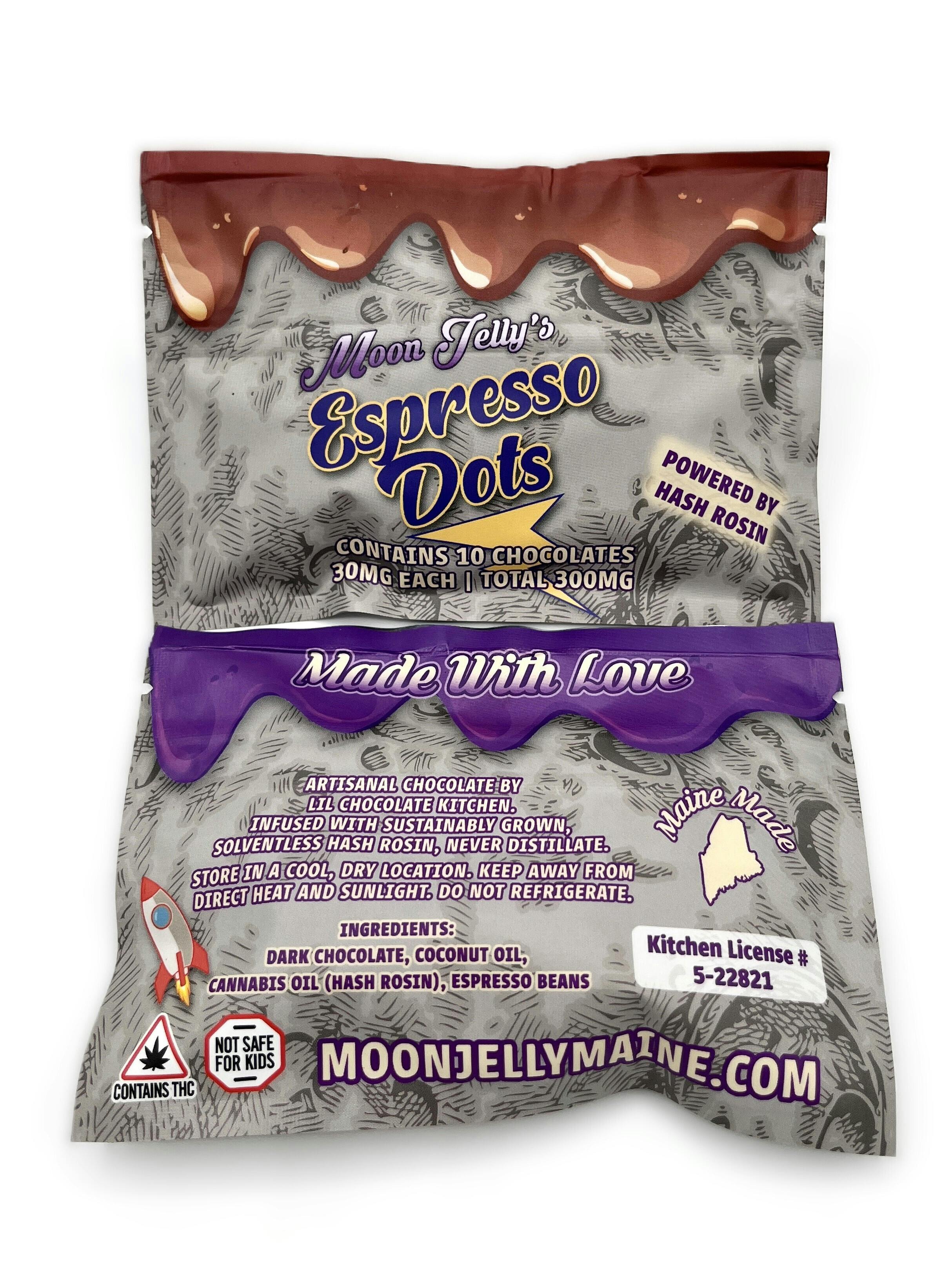 Moon Jelly Melts - Infused Chocolate Dots (Espresso)