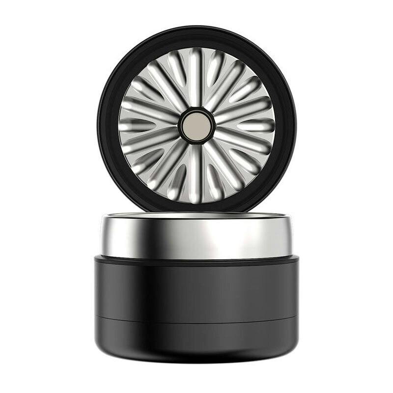 Flower Mill - Next-Gen Premium 2.5" Stainless Steel Grinder (Black)