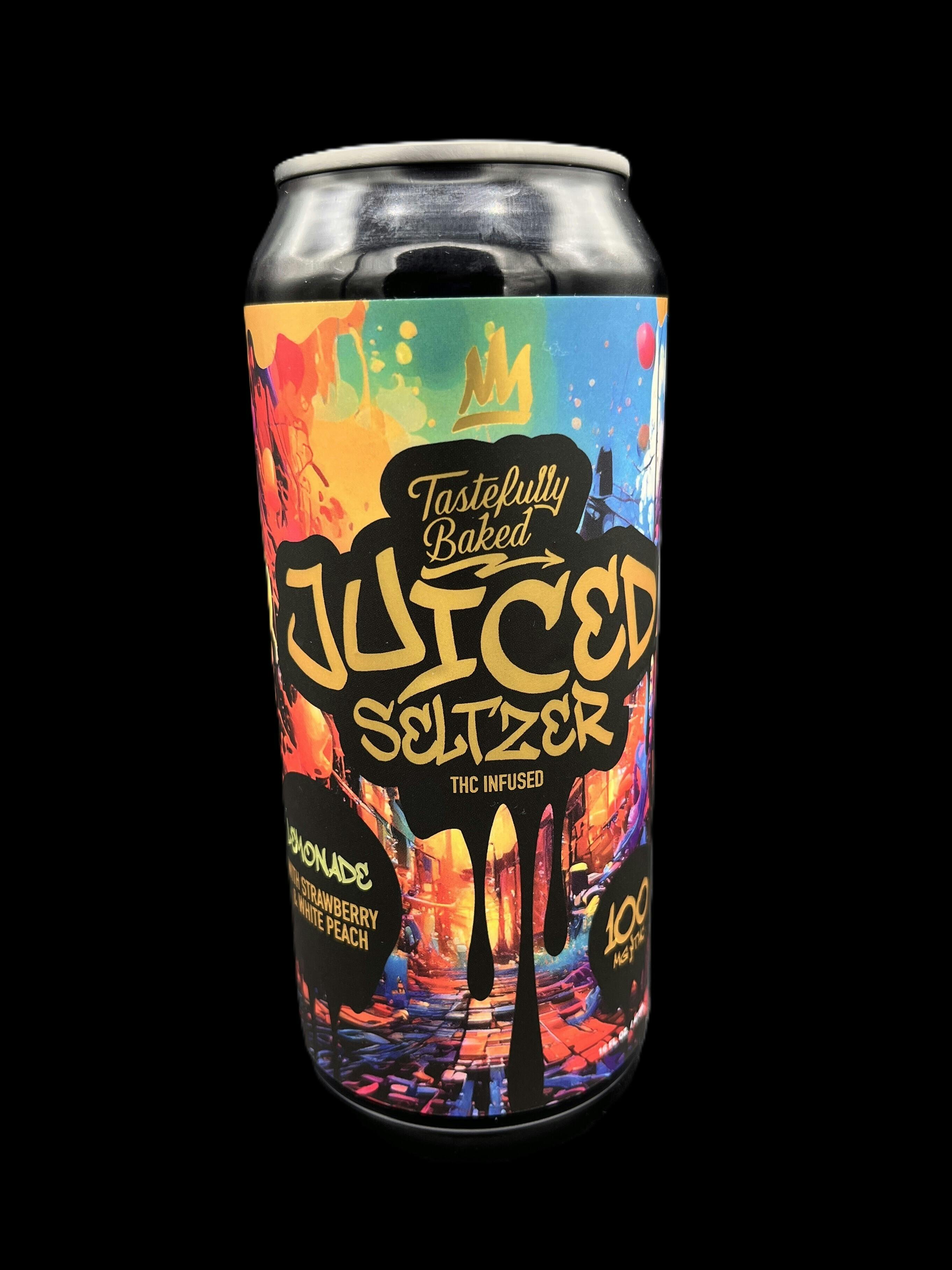 Tastefully Baked Juiced Seltzer - Strawberry & White Peach Lemonade