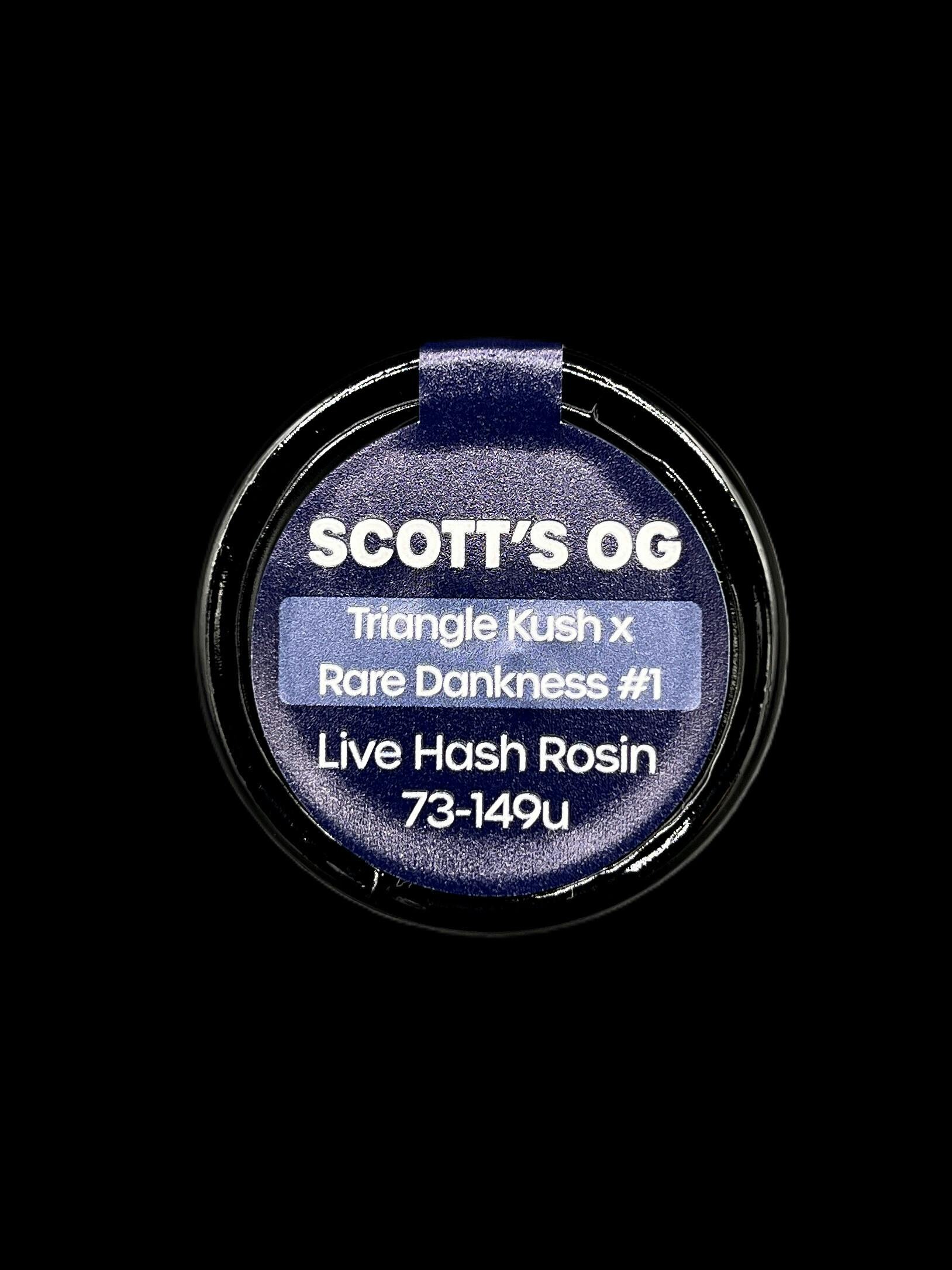 Merlin's Melts Live Hash Rosin - Scott's OG