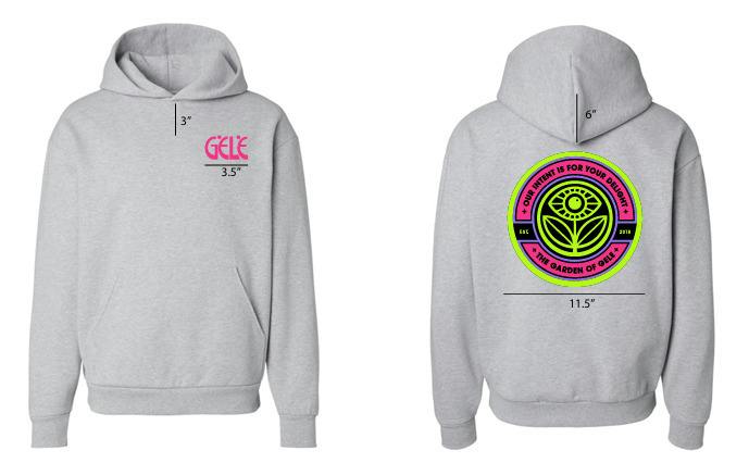 Gele Logo Hoodie (Heather/Pink) - M