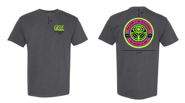 Gele Logo Tee (Dark Gray/Green) - 2XL