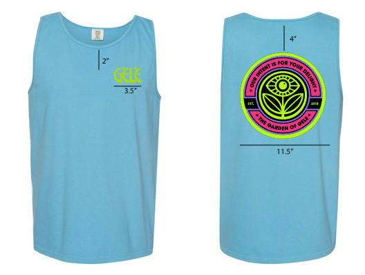Gele Logo Sleeveless Tee (Blue/Green) - M