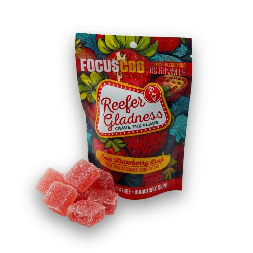 10:2:1 Sour Strawberry Lemonade Focus Gummies [S] at PurLife Dispensary - T or C
