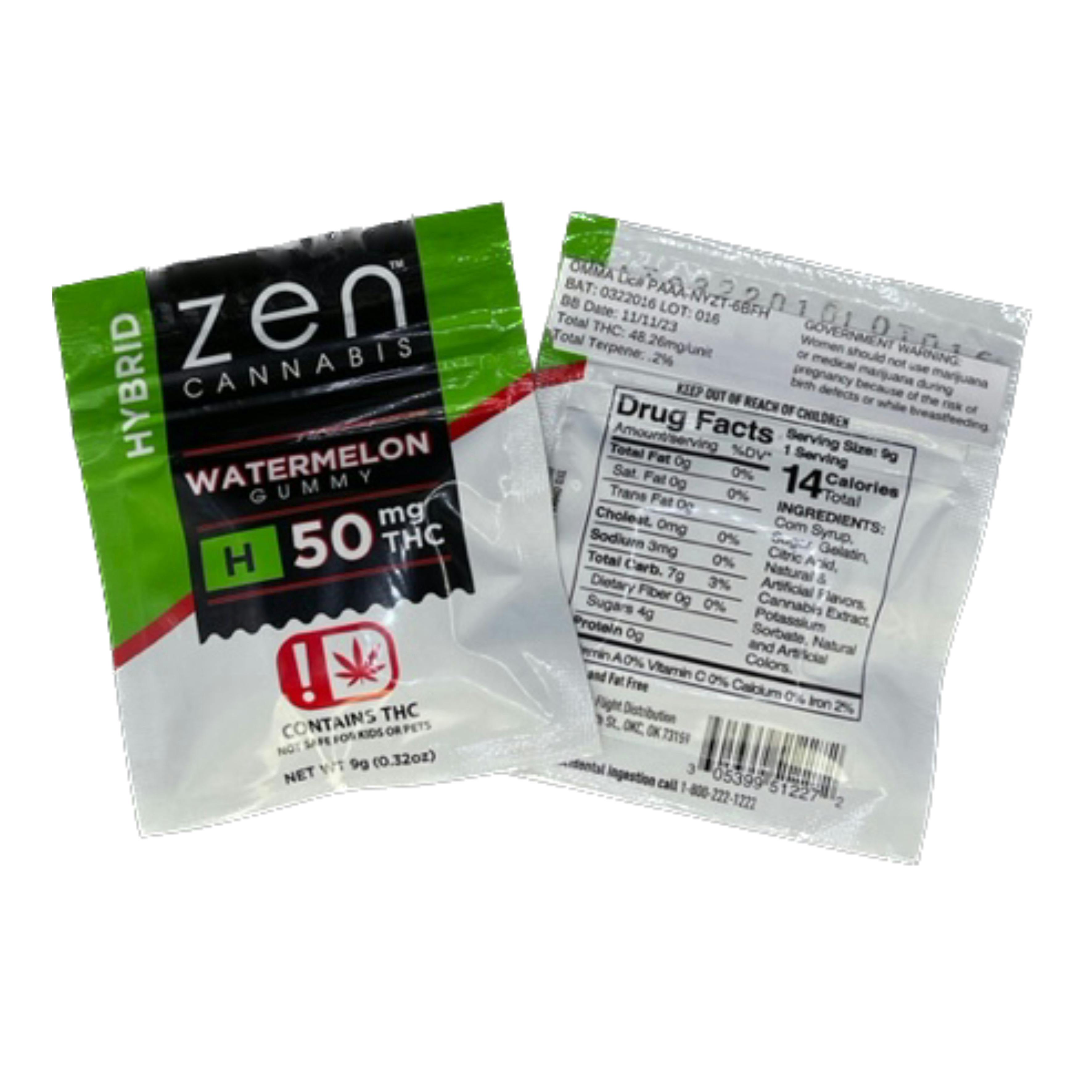 ZEN - (Hybrid) Watermelon Gummy 50mg