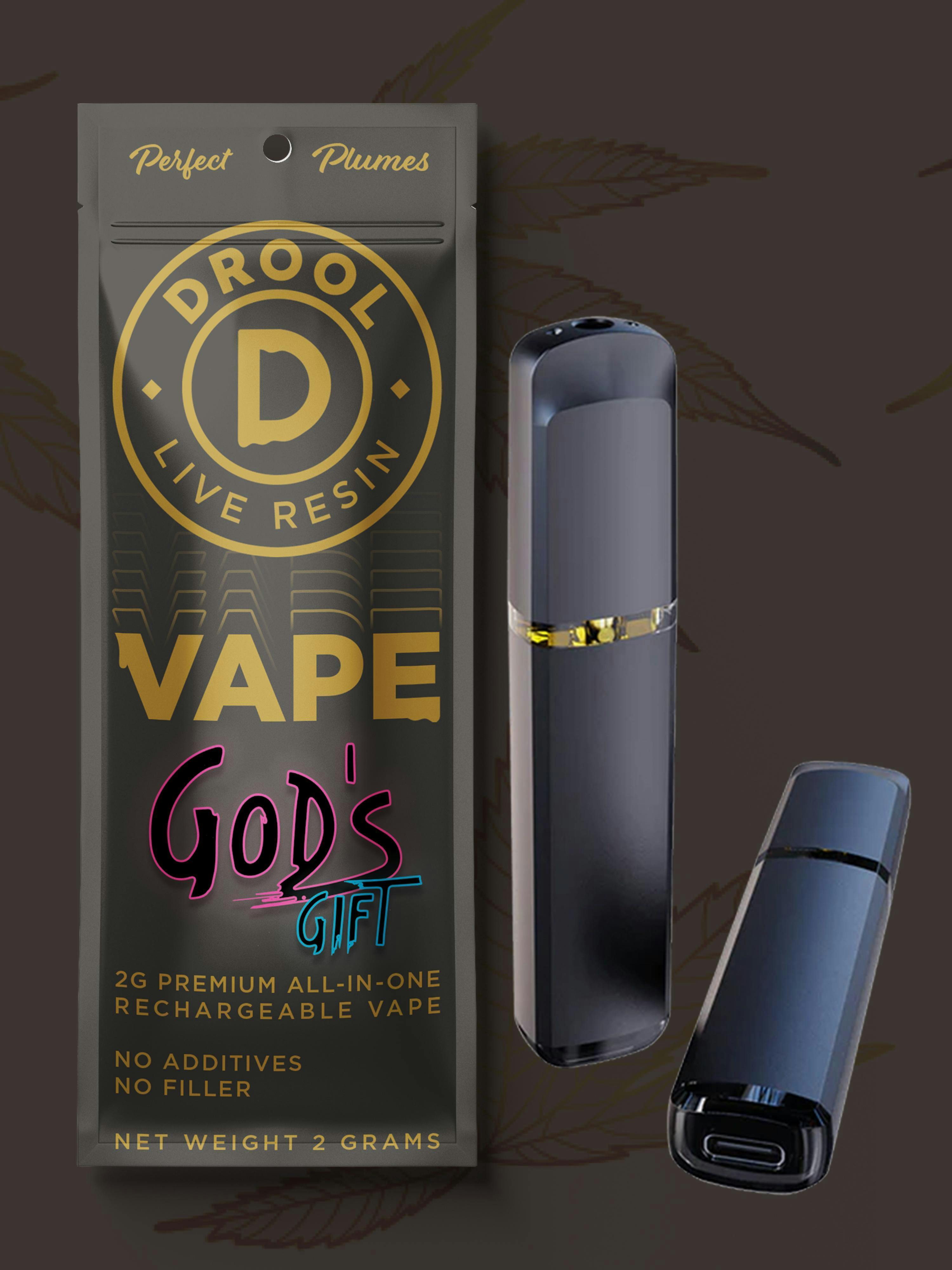 Drool | God's Gift | Live Resin Disposable | 2G