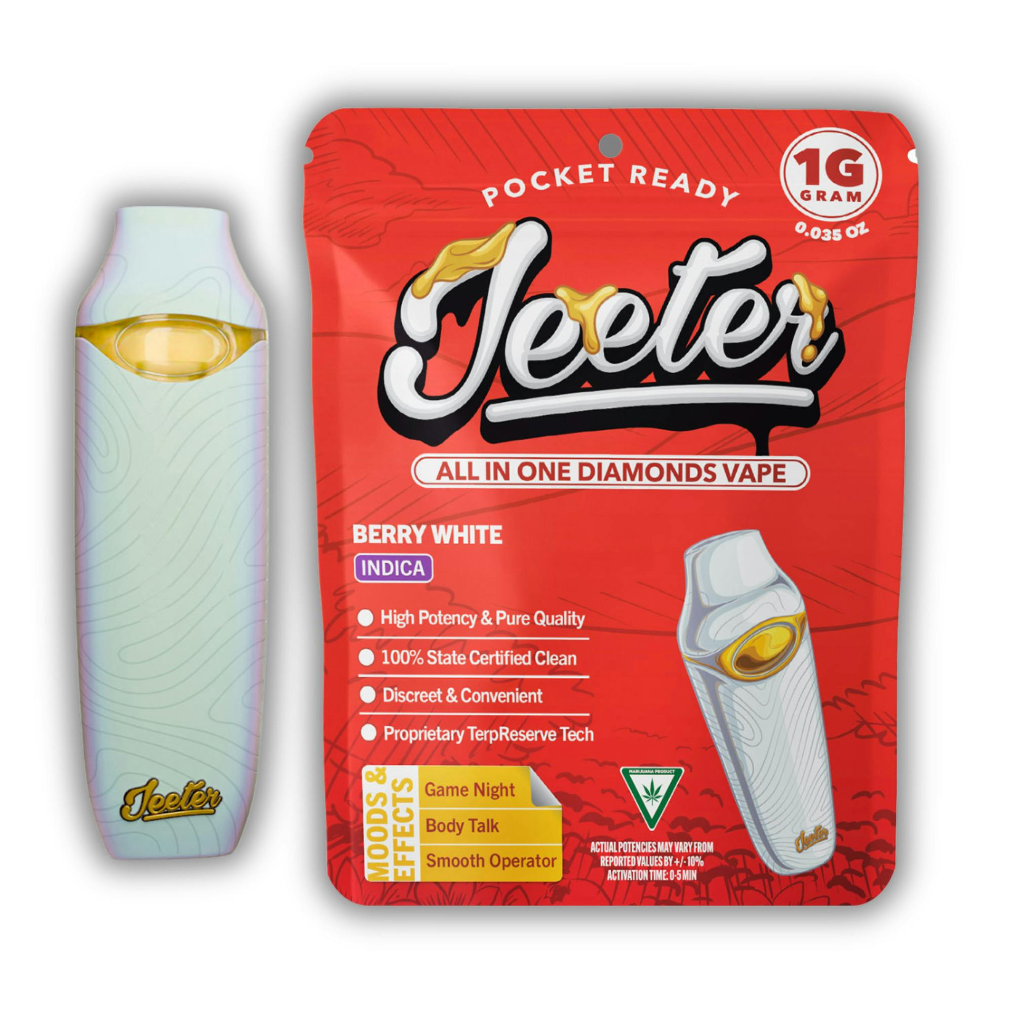 Jeeter | Liquid Diamond All-In-One Disposable | Berry White | 1g