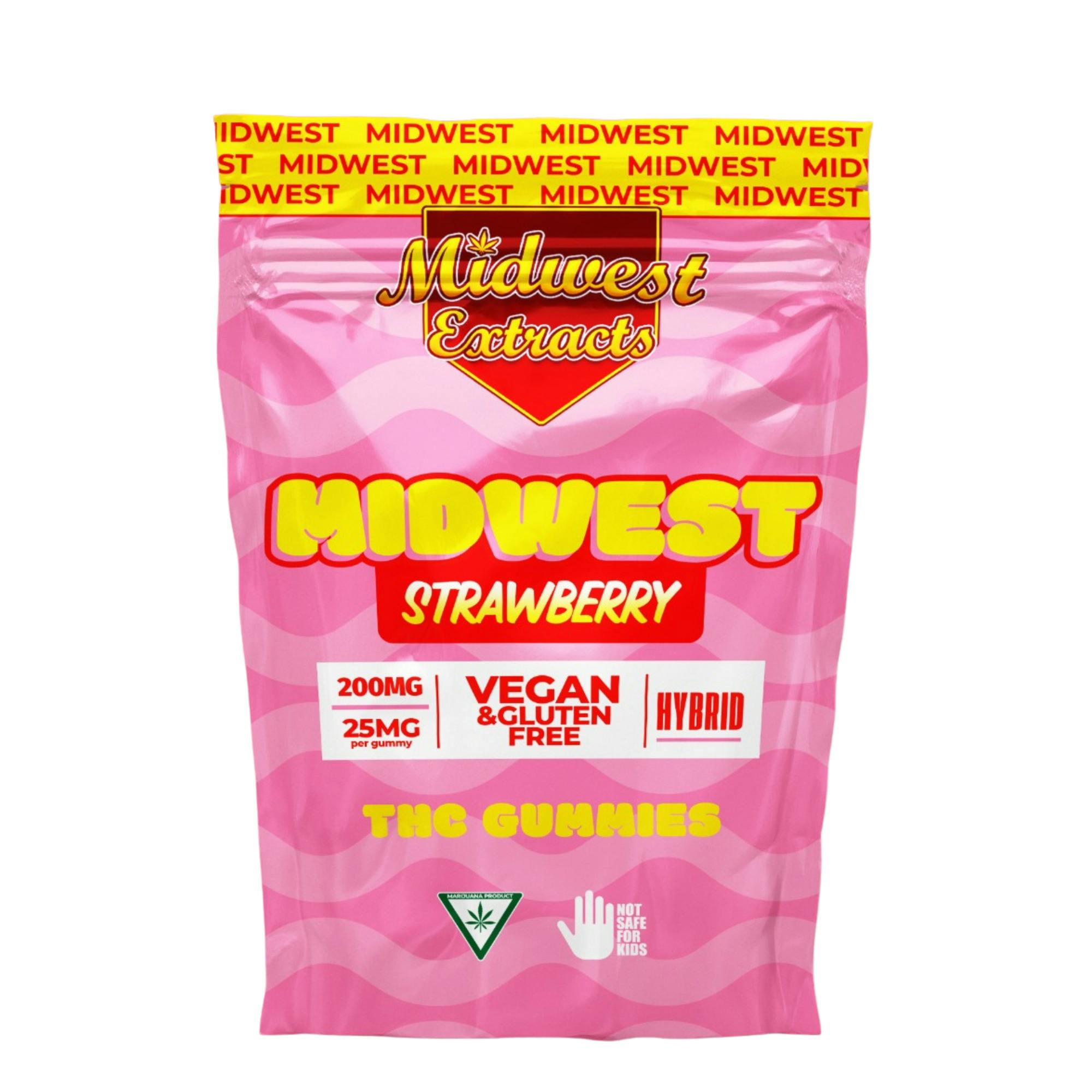 Midwest Extracts | Gummy | Strawberry | 200mg