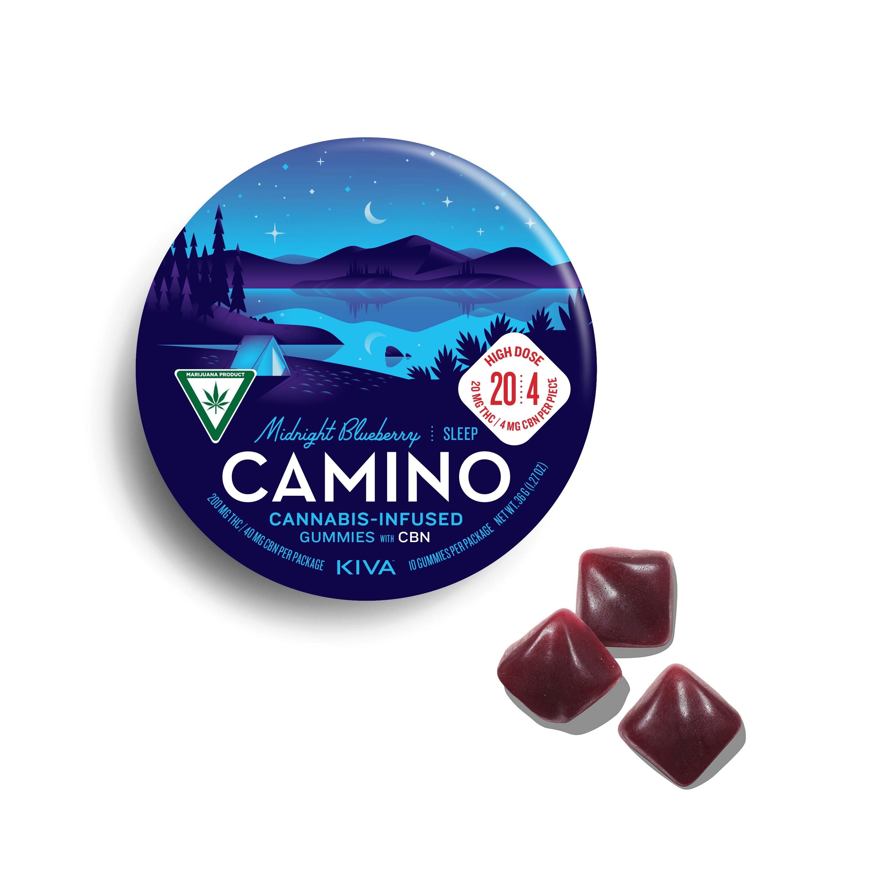 Camino | Gummy | Midnight Blueberry | 200mg THC : 40mg CBN cannabis product