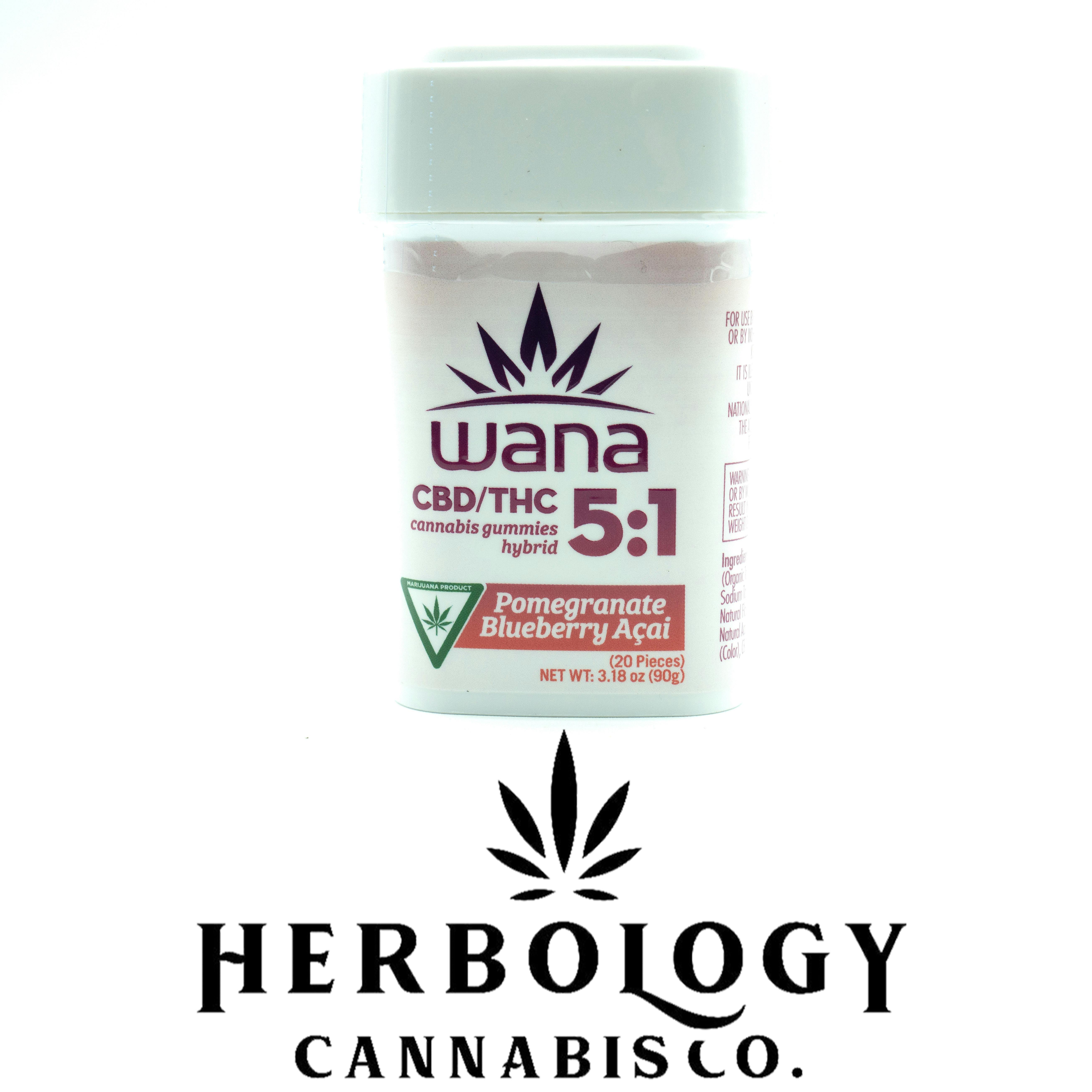 Wana | Gummy | Pomegranate Blueberry Acai | 100mg