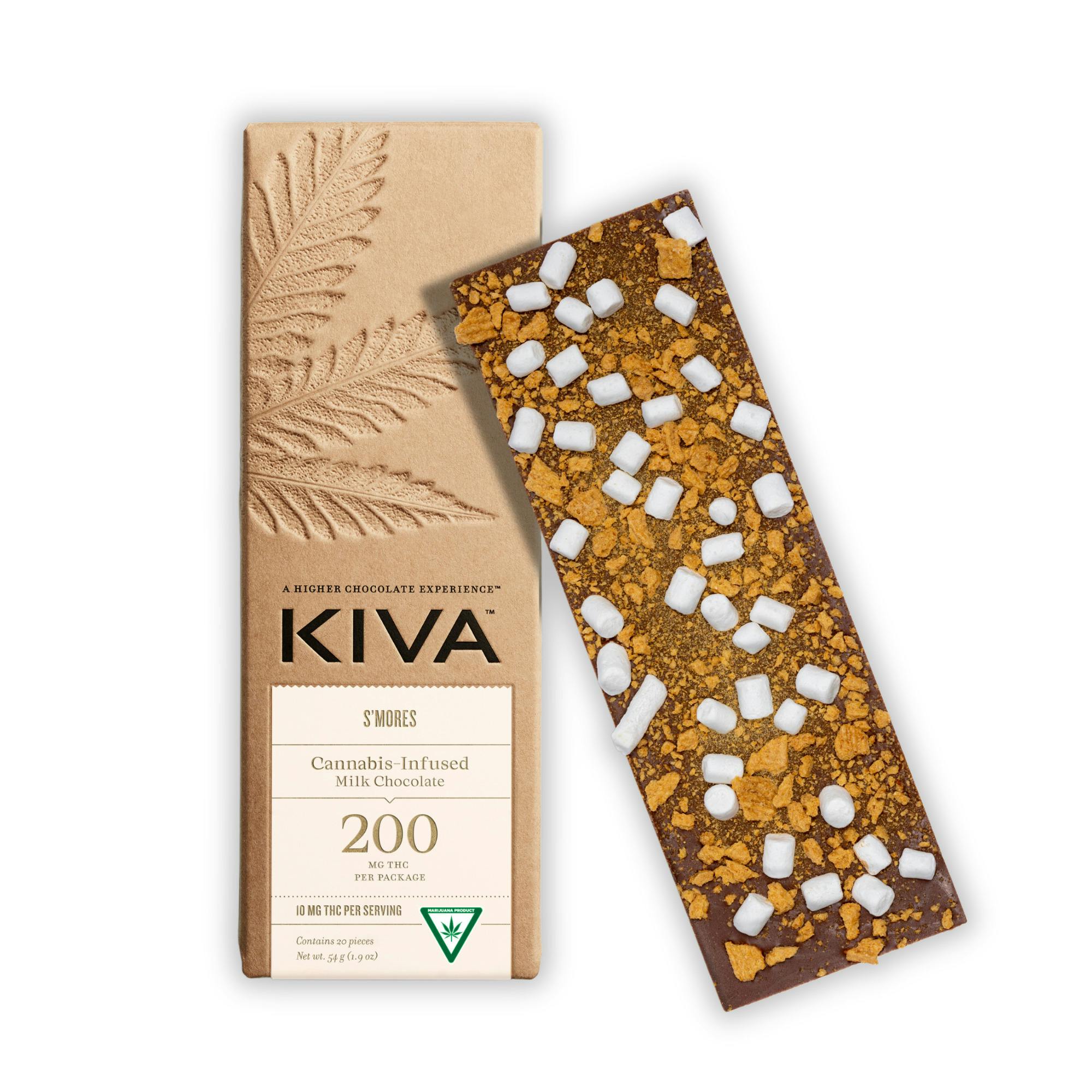 Kiva | Bar | S'mores Milk Chocolate | 200mg
