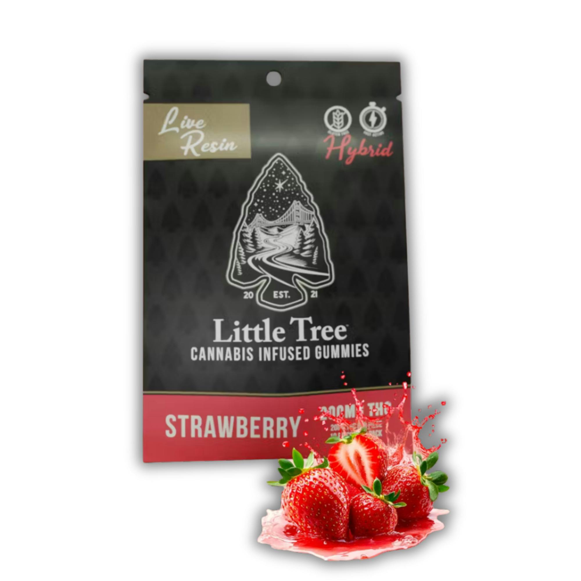 Little Tree | Live Resin Gummy | Strawberry | 200mg cannabis product