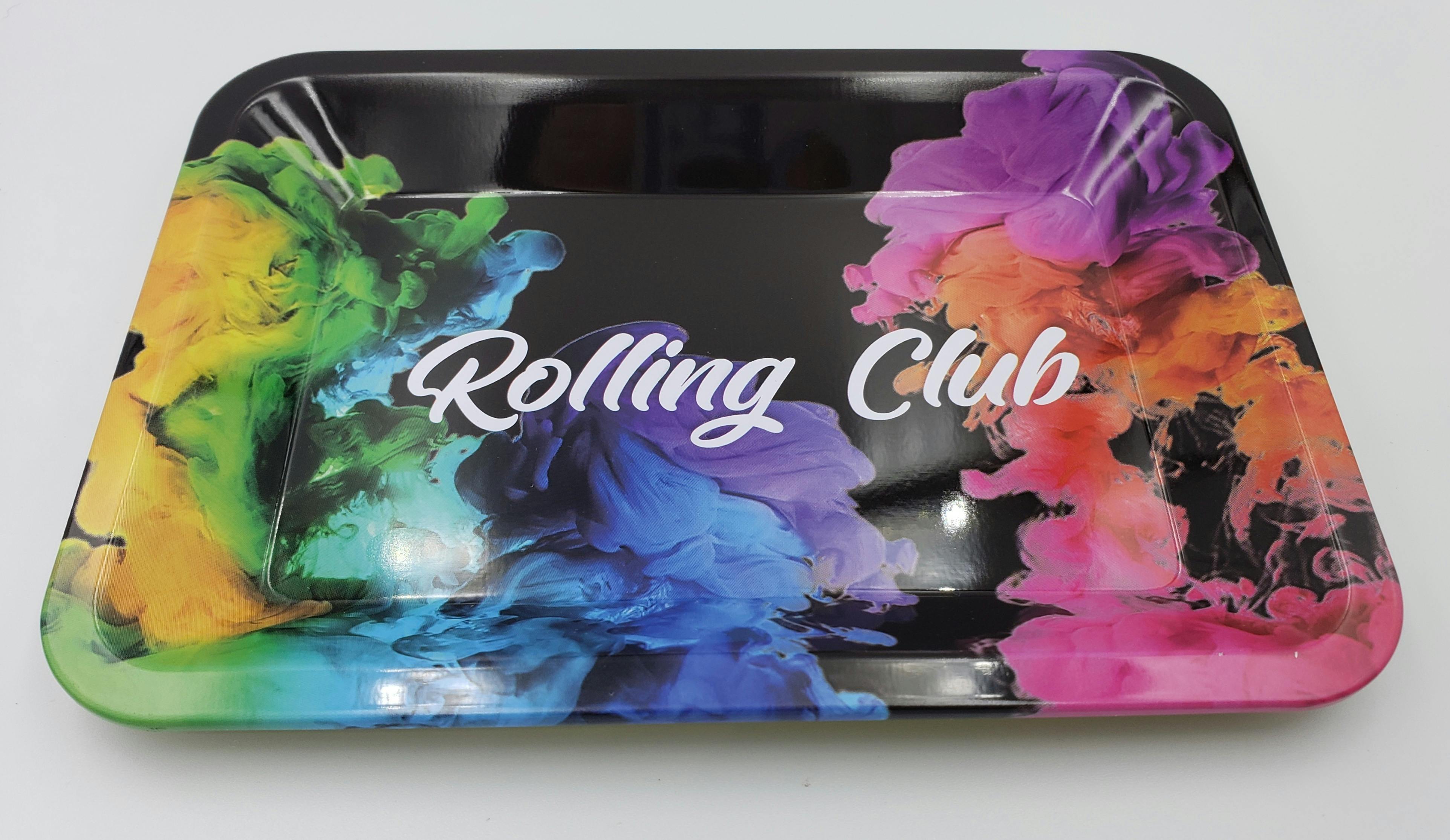 Rolling Club - Metal Rolling Tray - Small - Rainbow Fumes