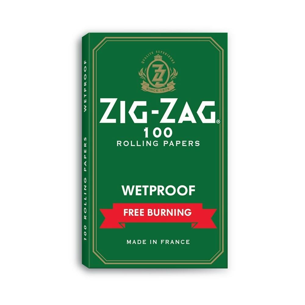 Zig Zag - Wetproof Free-Burning Rolling Papers - Green