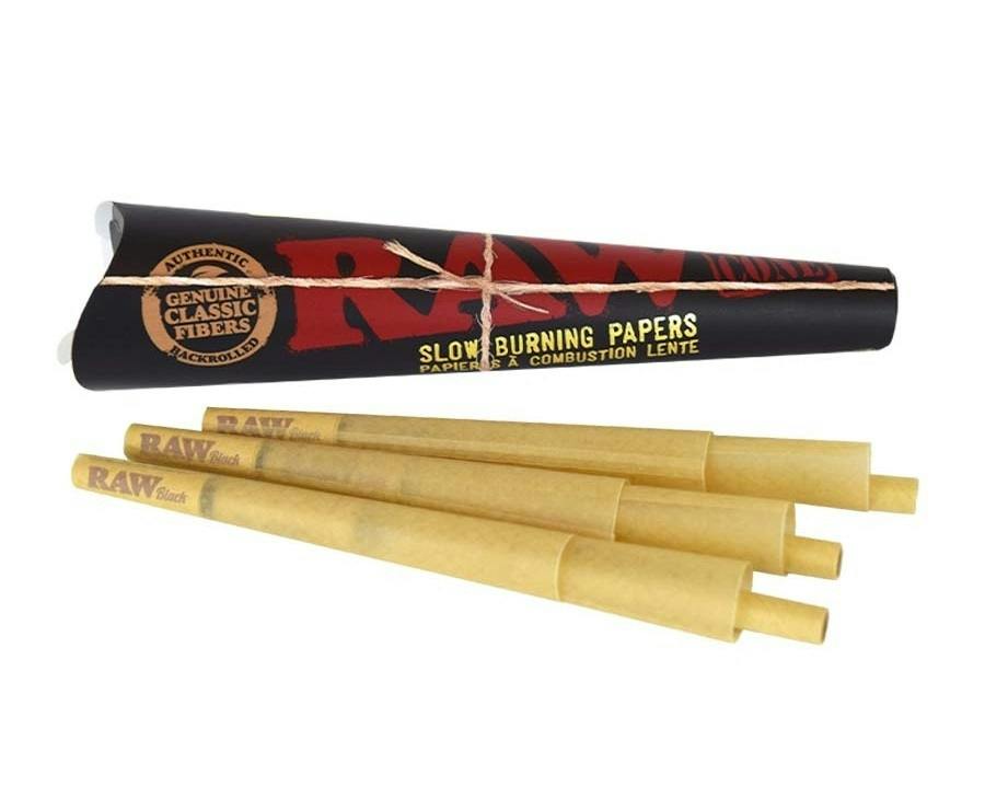 Raw Black - Rolling Cones - 1.25" - 6pc