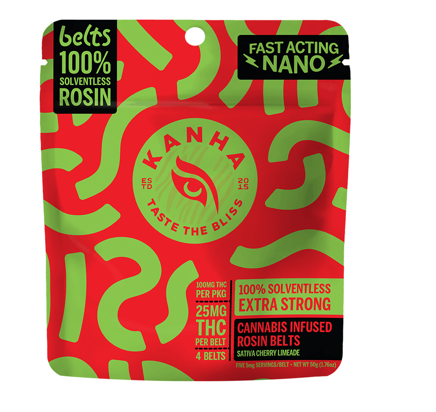 Cherry Limeade: 100mg Live Rosin Belts