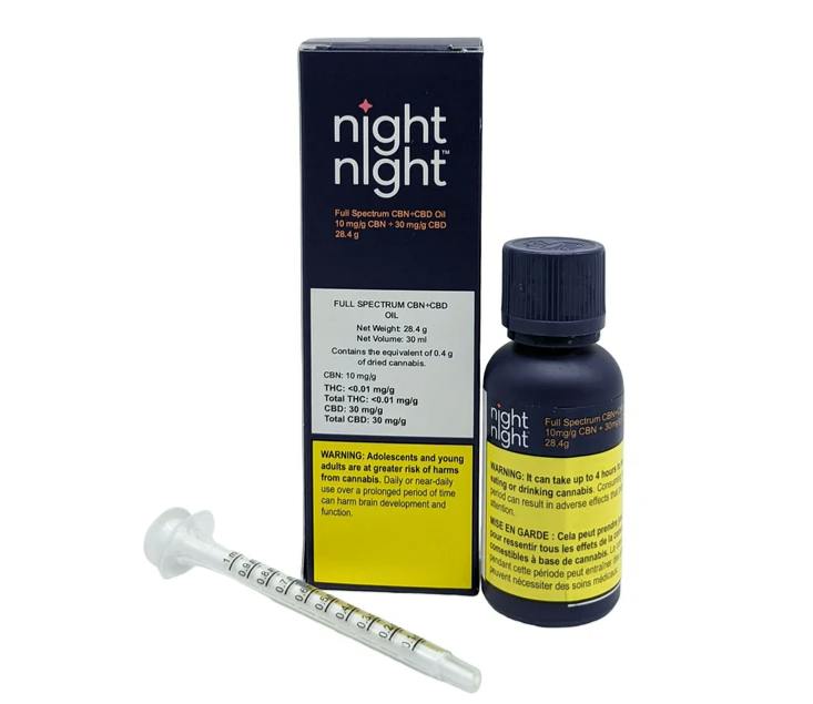 Purileaf - NightNight CBD:CBN 3:1 Oil 1x30ml