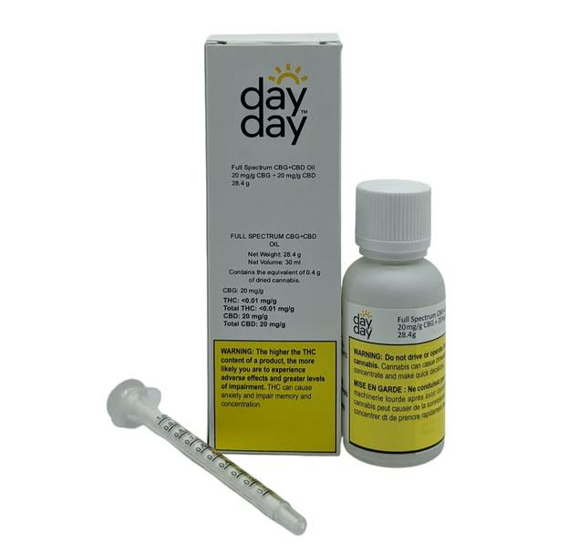Purileaf - DayDay CBD:CBG 1:1 Oil 1x30ml