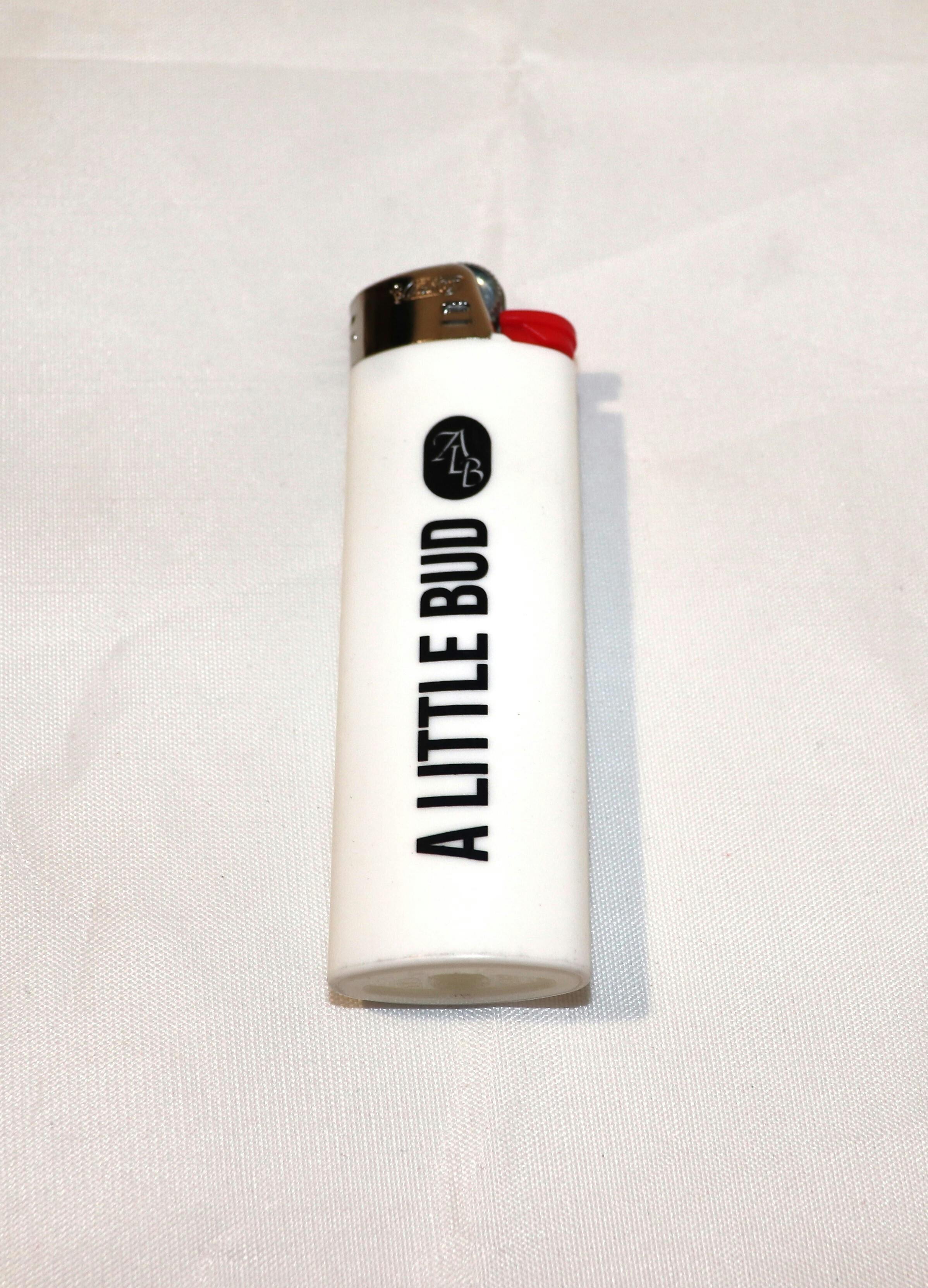 A Little Bud - Bic Lighters - White