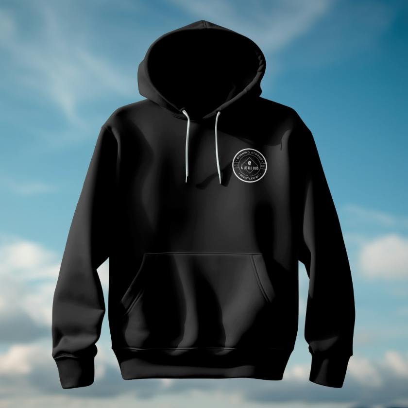 A Little Bud Hoodie - Whistler Round Burning Strong Logo - XL