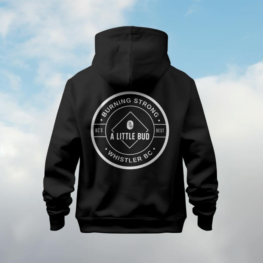 A Little Bud Hoodie - Whistler Round Burning Strong Logo - XXL