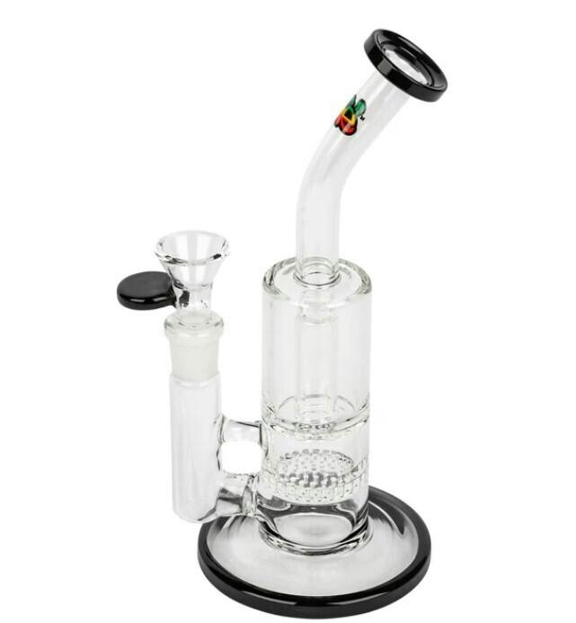 iRie Bong - 8" Honeycomb Perc Multi Coloured