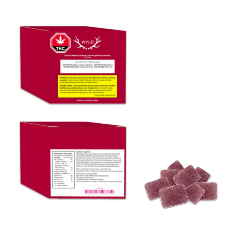 Wyld - Raspberry Gummies 10x4g >S