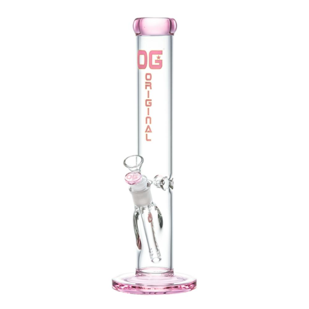 OG Original Bong - 14" Colored Rim Straight Shooter