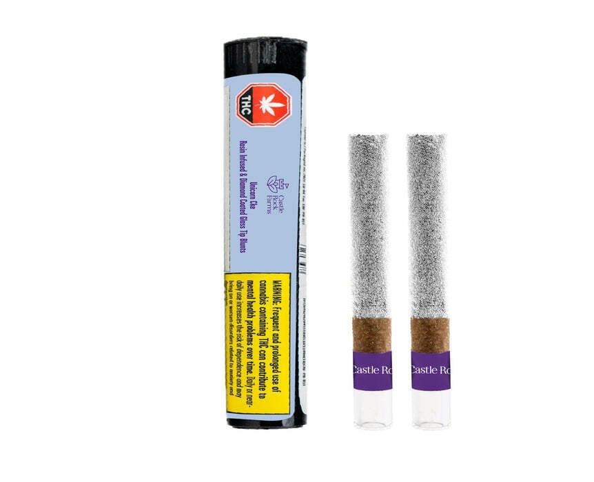 Castle Rock Farms - Unicorn Cke Live Rosin & Diamond Infused Blunts 2x1g >H