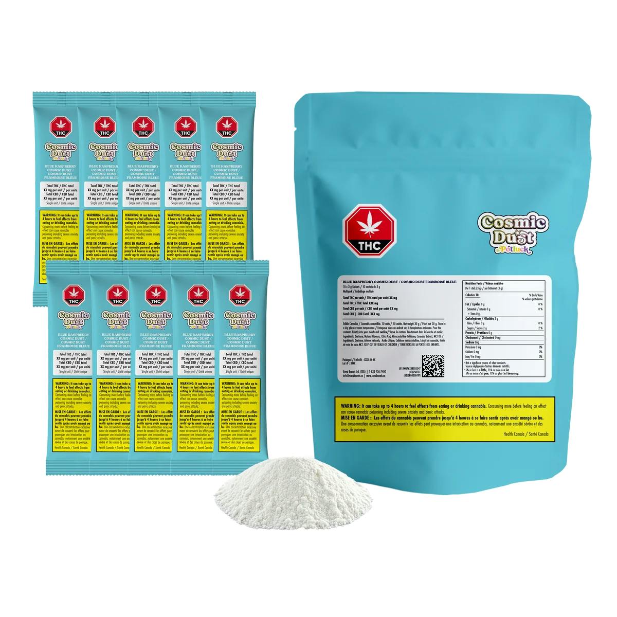 Potluck - Blue Raspberry Cosmic Dust 10x3g >H