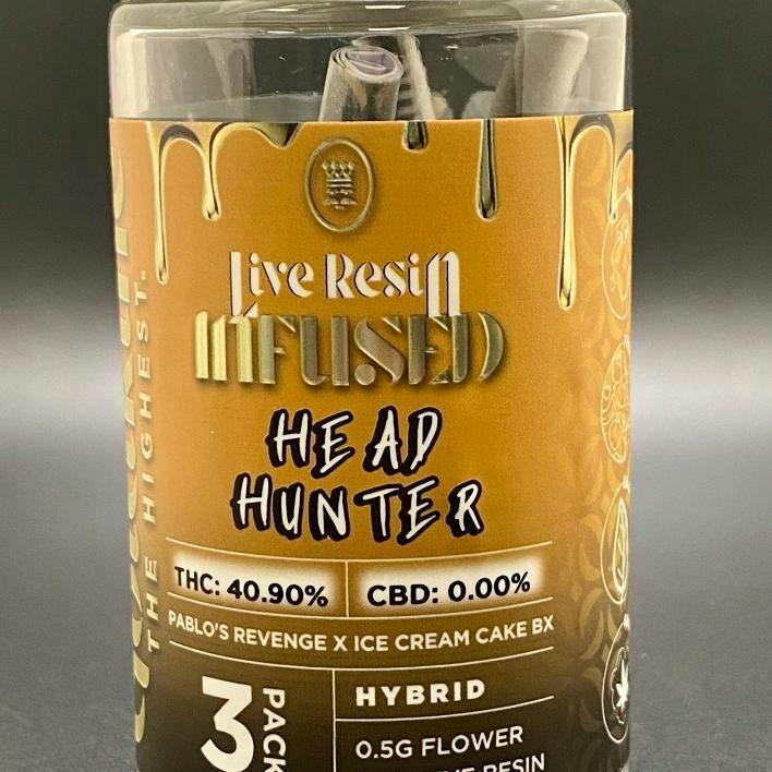 Head Hunter - 3 Pack Preroll Case (1.8g) Infused
