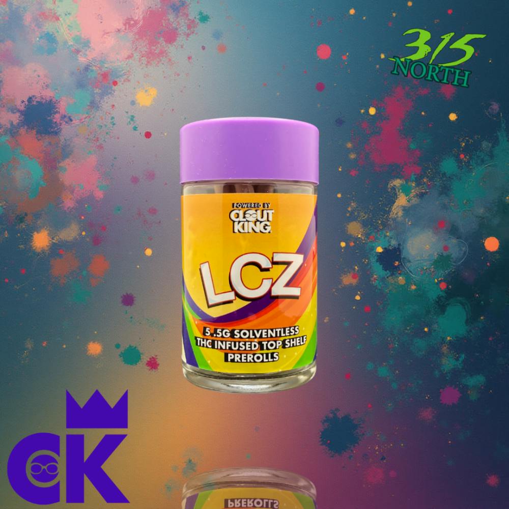 Clout King | LCZ | Terdziez Infused Prerolls | 5 Pack (2.5 Grams)
