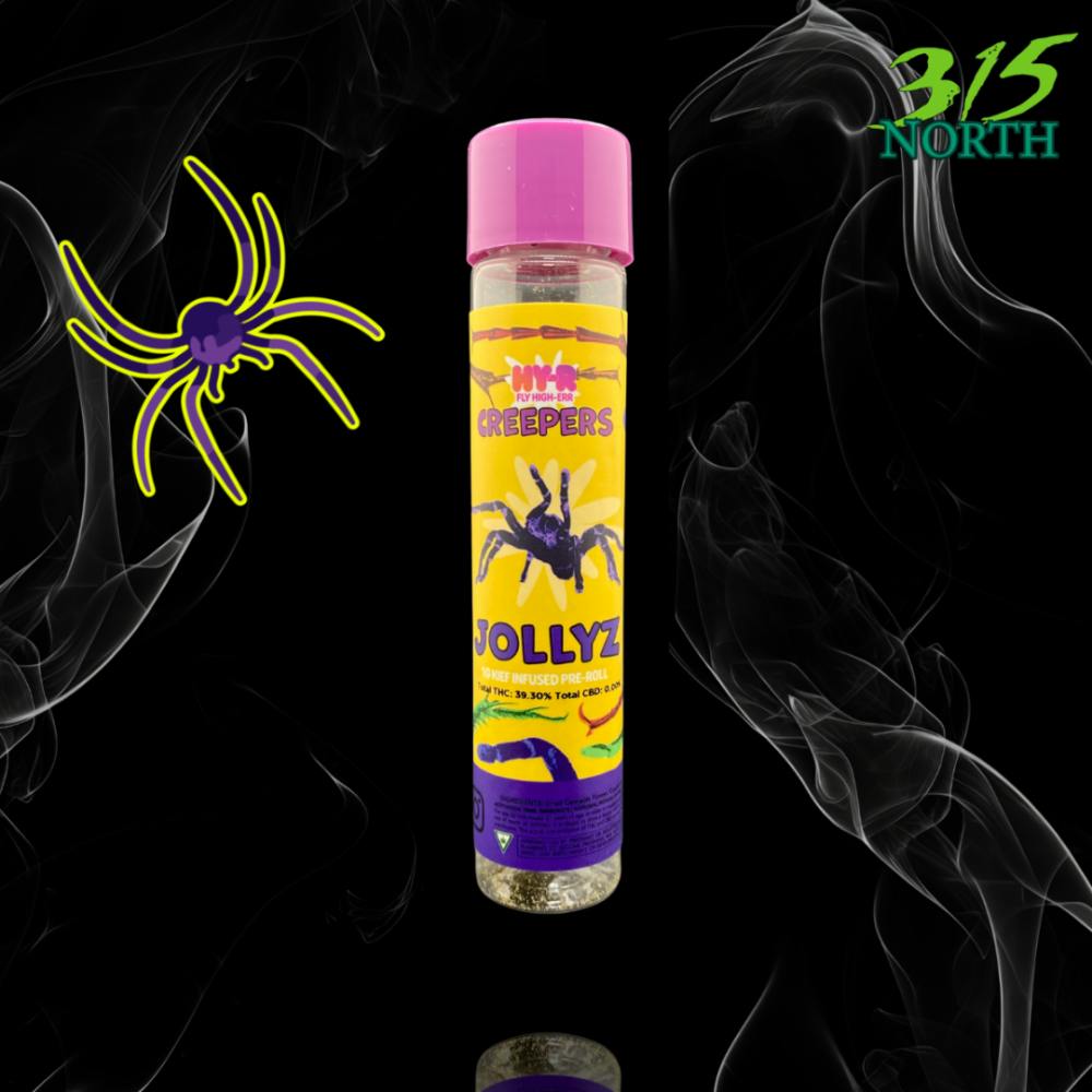 HY-R - Jollyz - 1 Pack Preroll Case (1g) Infused Tarantula