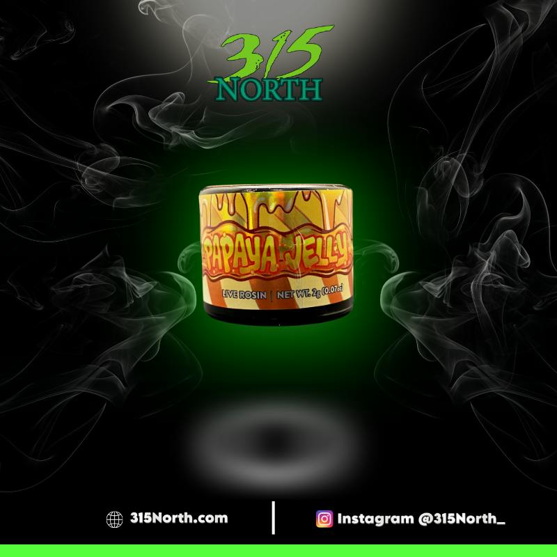 Papaya Jelly Live Rosin 2g Jars