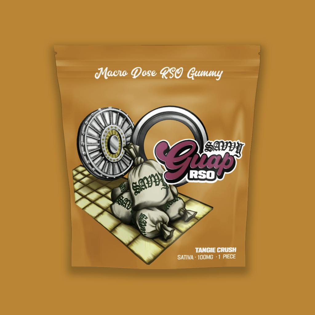 Savvy Guap Tangie Crush RSO Gummy 100mg [1pk] Candy