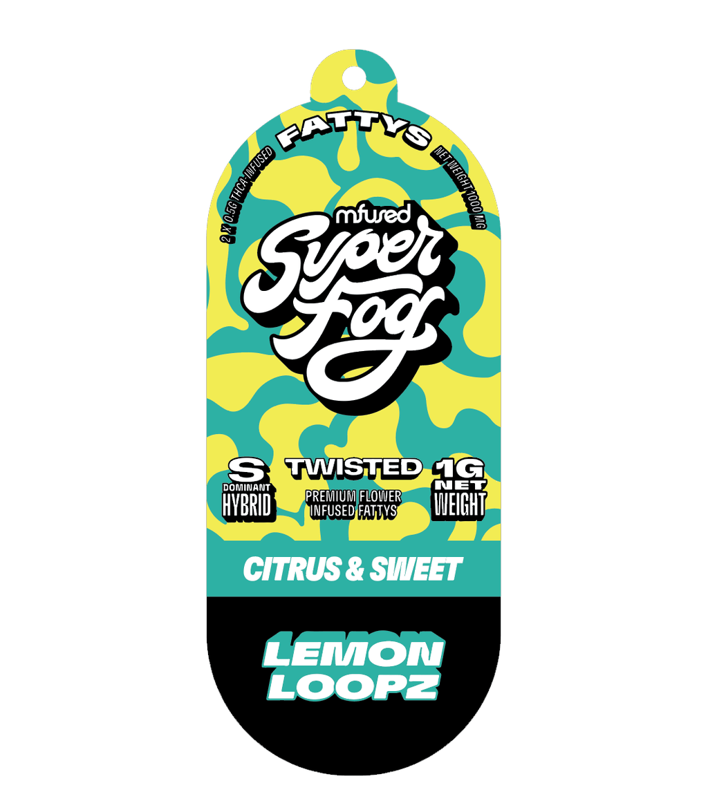 SuperFog Lemon Loopz Infused Pre-Roll 1g