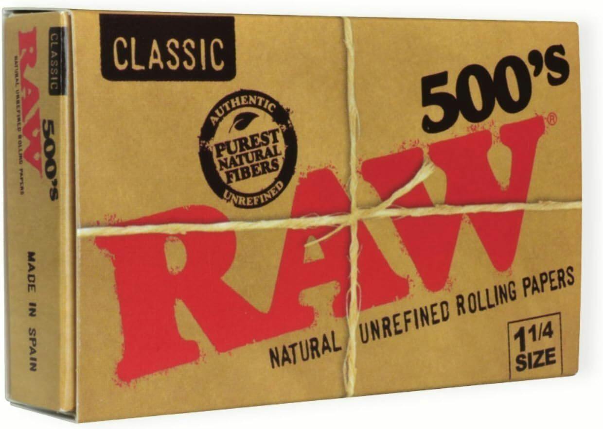 RAW Classic 500s 1 1/4 Rolling Papers