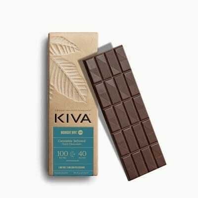Kiva - Dark Chocolate CBN Midnight Mint Bar: 2CBN