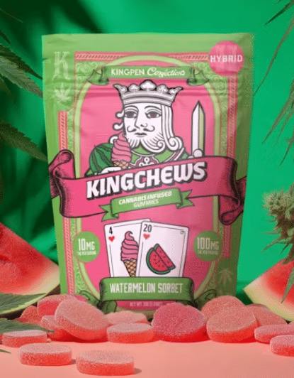 Kingchews - Watermelon Sorbet | Gummies | 10PK | 100MG [H]