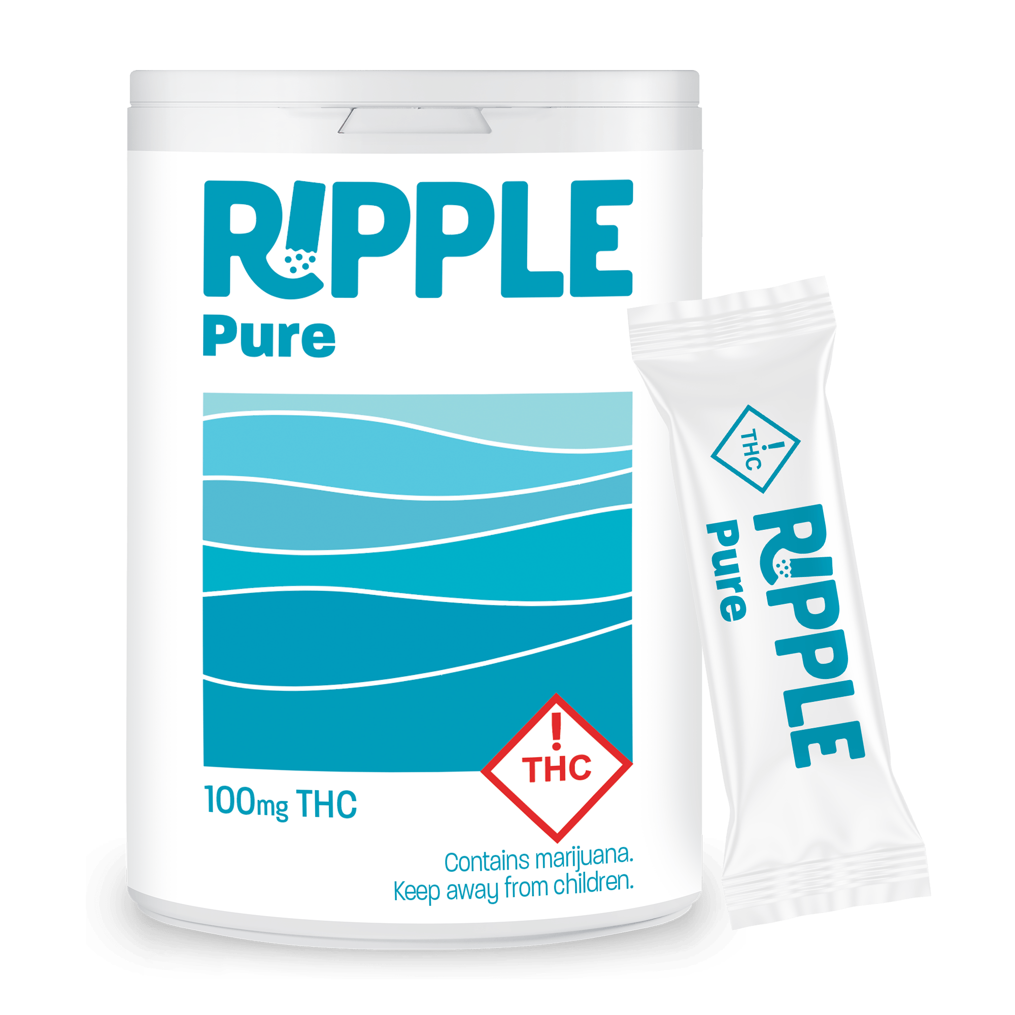 RIPPLE PURE 100MG THC DISSOLVABLE cannabis product