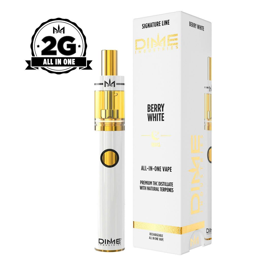 Dime Disposable Vape 2g Berry White